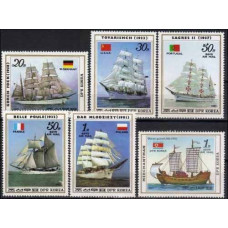 1987 Korea, North Mi.2811-16 Ships with sails 15,00 €