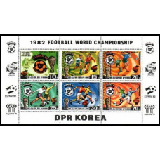 1981 Korea, North Mi.2099-2104KL 1982 World championship on football of Spanien 18,00 €