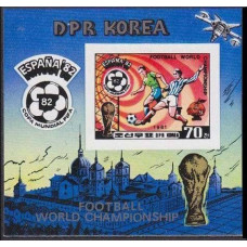 1981 Korea, North Mi.2104/B94b 1982 World championship on football of Spain 20,00 €