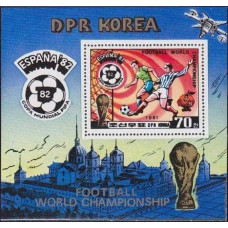 1981 Korea, North Mi.2104/B94 1982 World championship on football of Spain 10,00 €