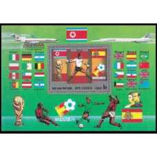 1982 Korea, North Mi.2254/B118 1982 World championship on football of Spanien 12,00