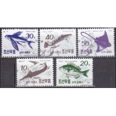 1990 Korea, North Mi.3154-58used Sea fauna 1,50