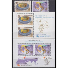 1988 Korea, South Mi.1559-60+1559/B544-60/B545 1988 Olympic Seoul 9,00 €