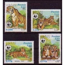 1984 Laos Mi.706-709 WWF / Cats 18,00 €