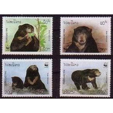 1994 Laos Mi.1410-1413 WWF 6,50