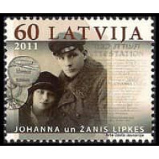 2011 Latvia Mi.809 Johanna and Zanis Lipke Judaica1,50 €