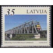 2012 Latvia Mi.844 Locomotives 1,00