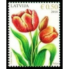2014 Latvia Mi.1v Flowers