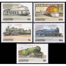 1984 Lesotho Mi.484-488 Locomotives 4,50 €