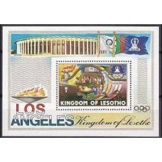 1984 Lesotho Mi.474/B21 1984 Olympiad Los Angeles 3,00