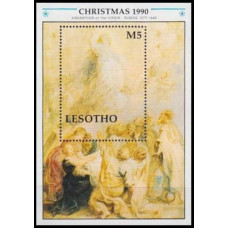 1990 Lesotho Mi.873/B77 Piter Paul Rubens 6,50