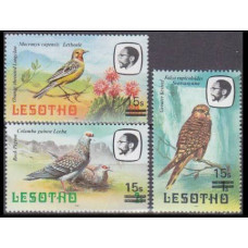 1985 Lesotho Mi.595x+596y+597x Overprint 19,50 €