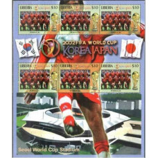 2002 Liberia Portugal FIFA/2002 World championship on football Japan and Korea €