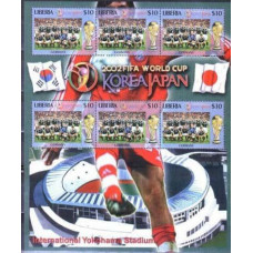 2002 Liberia Germany FIFA/2002 World championship on football Japan and Korea €