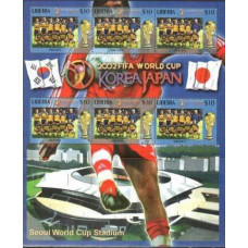 2002 Liberia Sweden FIFA/2002 World championship on football Japan and Korea €