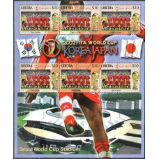 2002 Liberia Belgium FIFA/2002 World championship on football Japan and Korea €