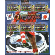 2002 Liberia France FIFA/2002 World championship on football Japan and Korea €
