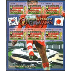2002 Liberia Denmark FIFA/2002 World championship on football Japan and Korea €
