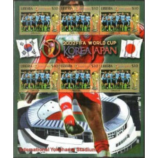 2002 Liberia Uruguay FIFA/2002 World championship on football Japan and Korea €