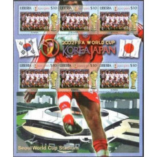 2002 Liberia Tunisia FIFA/2002 World championship on football Japan and Korea €