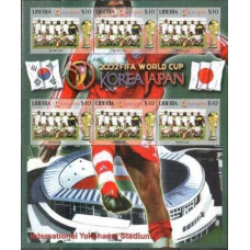 2002 Liberia Senegal FIFA/2002 World championship on football Japan and Korea €