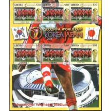2002 Liberia Costa Rica FIFA/2002 World championship on football Japan and Korea €