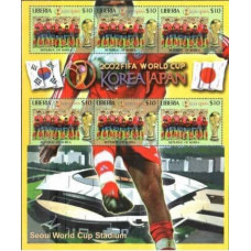 2002 Liberia Korea, South FIFA/2002 World championship on football Japan and Korea €