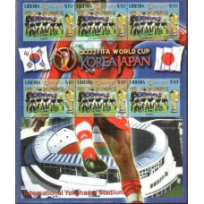 2002 Liberia Japan FIFA/2002 World championship on football Japan and Korea €