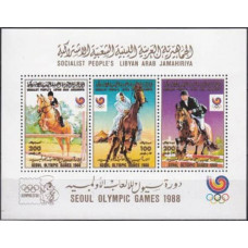 1988 Libya Mi.1806-1808/B117 1988 Olympiad Seoul 6,00 €