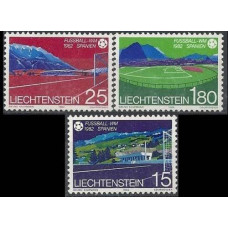 1982 Liechtenstein Mi.799-801 1982 World championship on football of Spanien 3,00