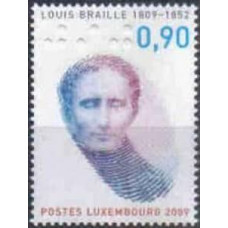 2009 Luxembourg Michel 1841 Louis Braille 1.80 €