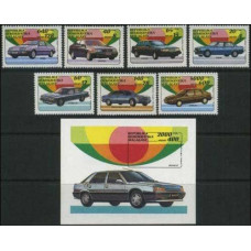 1993 Malagasy Mi.1404-1410+B206b Automobiles 10,00 €