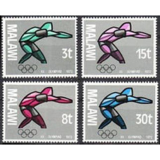 1972 Malawi Mi.186-189 1972 Olympiad Munhen 1,70 €