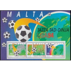 1994 Malta Mi.933-935/B14 1994 World championship on football of USA 4,00 €