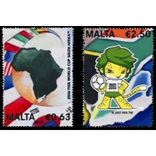 2010 Malta Mi.1644-1645 2010 World championship on football South Africa 6,30