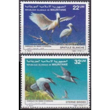 1986 Mauritania Mi.901-902 Fishes and birds 3,20