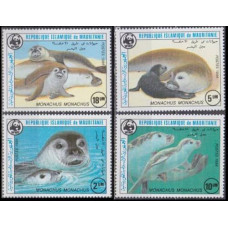 1986 Mauritania Mi.871-874 Sea fauna 15,00