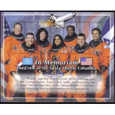 2003 Micronesia Mi.1410-1416KL Shuttle Columbia Crew 7,00 €