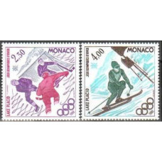 1980 Monaco Michel 1419-20 1980 Olympiad Lake Placid 2.60 €