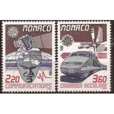 1988 Monaco Mi.1859-60 Satellite 5,00 €