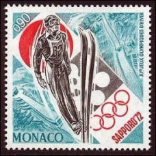1972 Monaco Mi.1037 1972 Olympiad Sapporo 0,70
