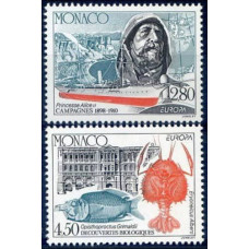 1994 Monaco Mi.2178-79 Sea fauna / Europa 3,50