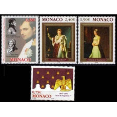 2004 Monaco Mi.2696-2699 200 years of coronation of Napoleon de Beauharnais 11.50 €