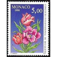 1995 Monaco Mi.2218 Flowers 1.80 €