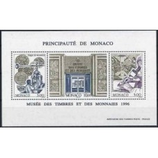 1996 Monaco Mi.2311-2313/B70 Museum of Stamps and Coins 7.00 €