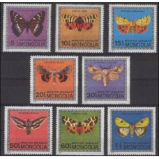 1974 Mongolia Mi.824-31 Butterflies 8,00 €