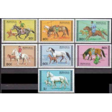 1977 Mongolia Mi.1056-62 Horses 5,00 €