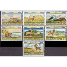1974 Mongolia Mi.887-93 Fauna 7,00 €