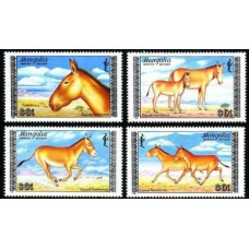 1988 Mongolia Mi.1995-98 Horses 2,80 €