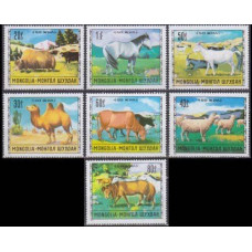 1971 Mongolia Mi.660-66 Fauna 4,00 €